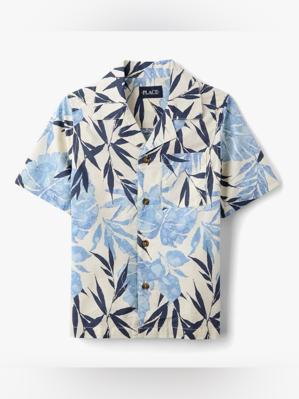 NWT The Children's Place boys Short Sleeve Button Up Shirt, size 4
